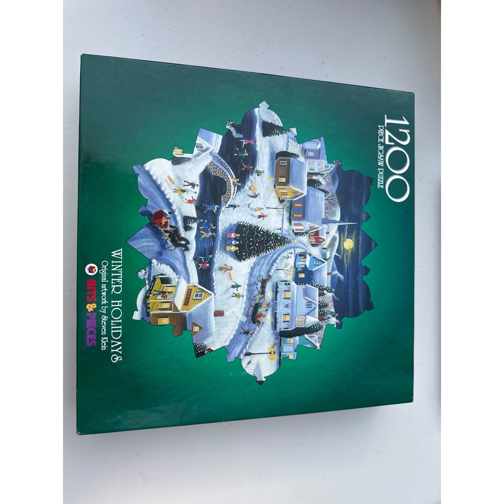 Bits And Pieces Winter Holidays 1200‎ Piece Jigsaw Puzzle Steven Klein 33" Round